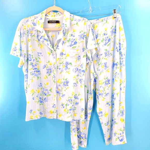 Lauren Ralph Lauren Other - Lauren RL blue floral pajama set